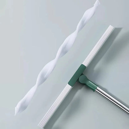 Racletă Multifuncțională din Silicon cu Mâner Telescopic - Pentru Baie, Geamuri și Podele