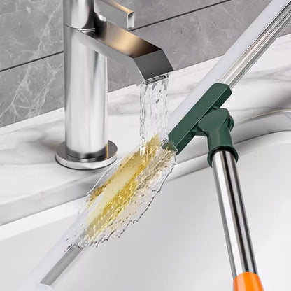 Racletă Multifuncțională din Silicon cu Mâner Telescopic - Pentru Baie, Geamuri și Podele